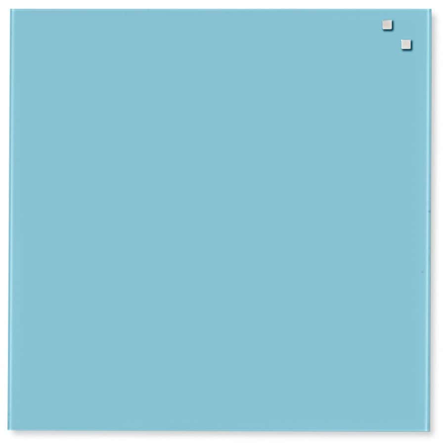 Staklena tabla 35x35cm svetloplava, magnetna, marker tečna kreda (CMYK)