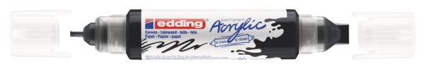 Akrilni marker E-5400 double-liner sa dva vrha crna Edding