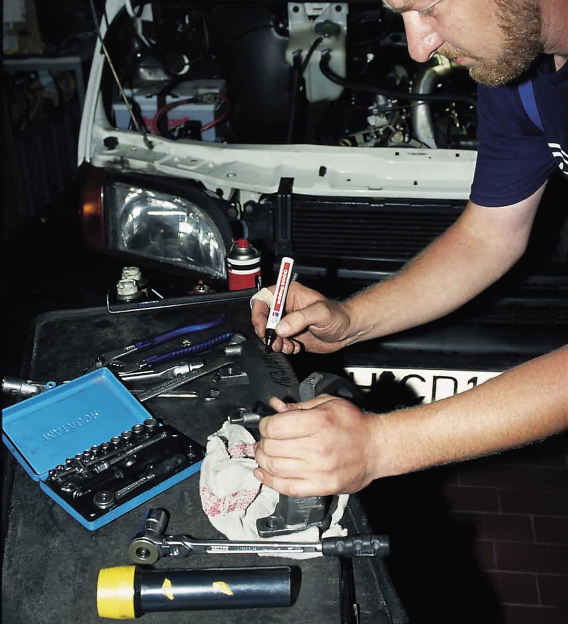 Industrijski permanent marker E-8300 1,5-3mm crna Edding