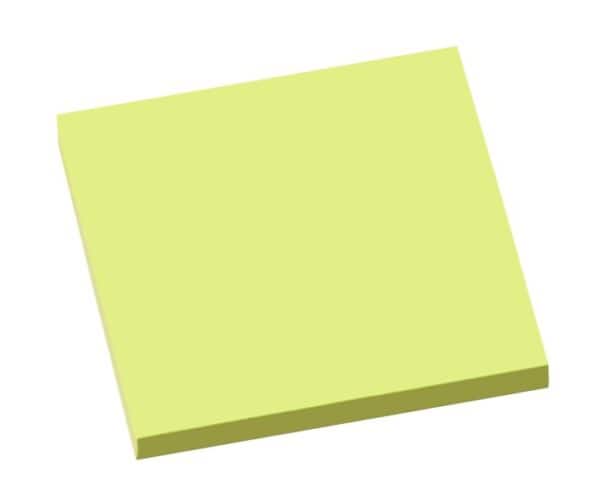 Samolepljivi blokčići 75x75 blistave boje zelena Info Notes