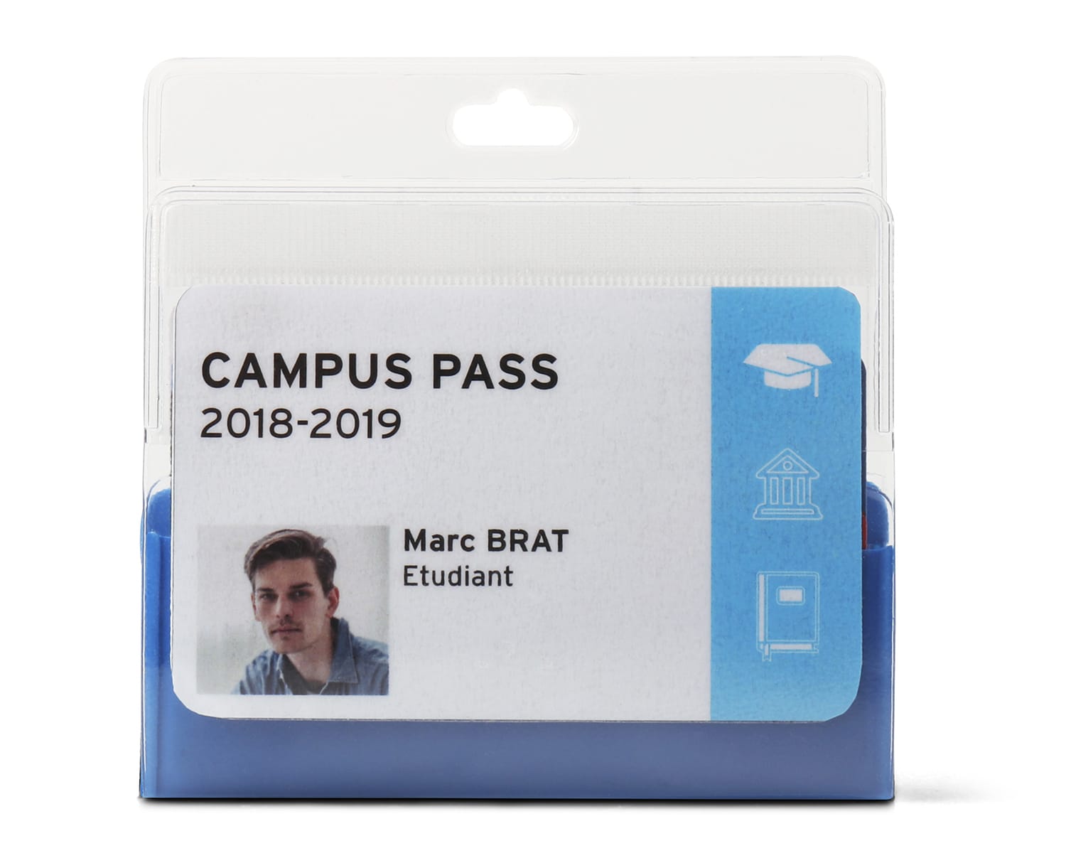 Multibadge holder za 4 ID kartice - 93x94 mm 1/10 plava Tarifold