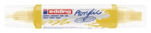 Akrilni marker E-5400 double-liner sa dva vrha žuta Edding