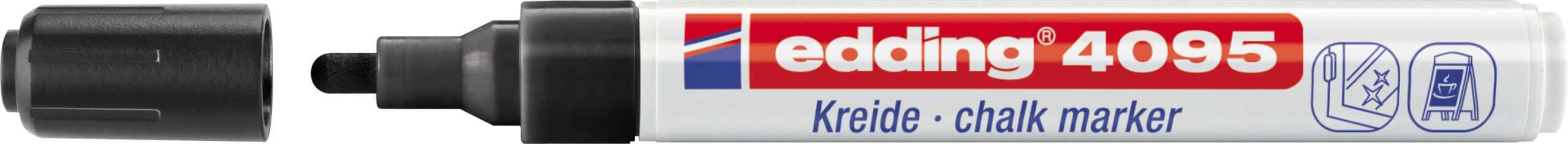 Marker za staklo CHALK MARKER E-4095 2-3mm crna Edding