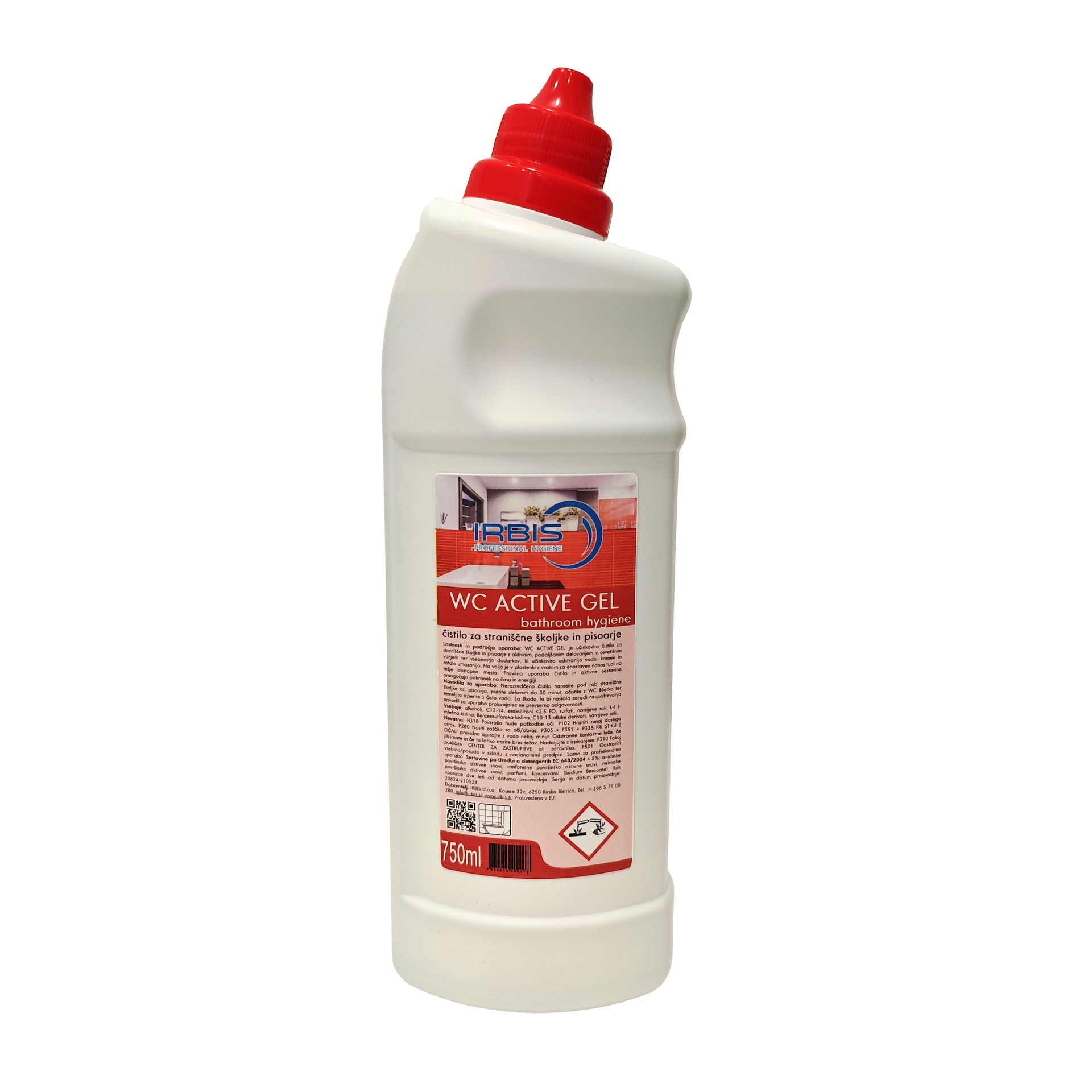 WC ACTIVE GEL-čistač WC šolje 750ml - Irbis
