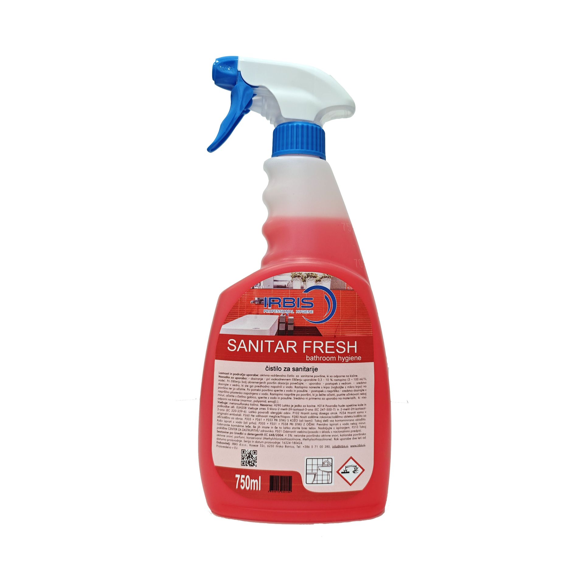 SANITAR FRESH – Brzi sanitarni čistač, 750ml - Irbis