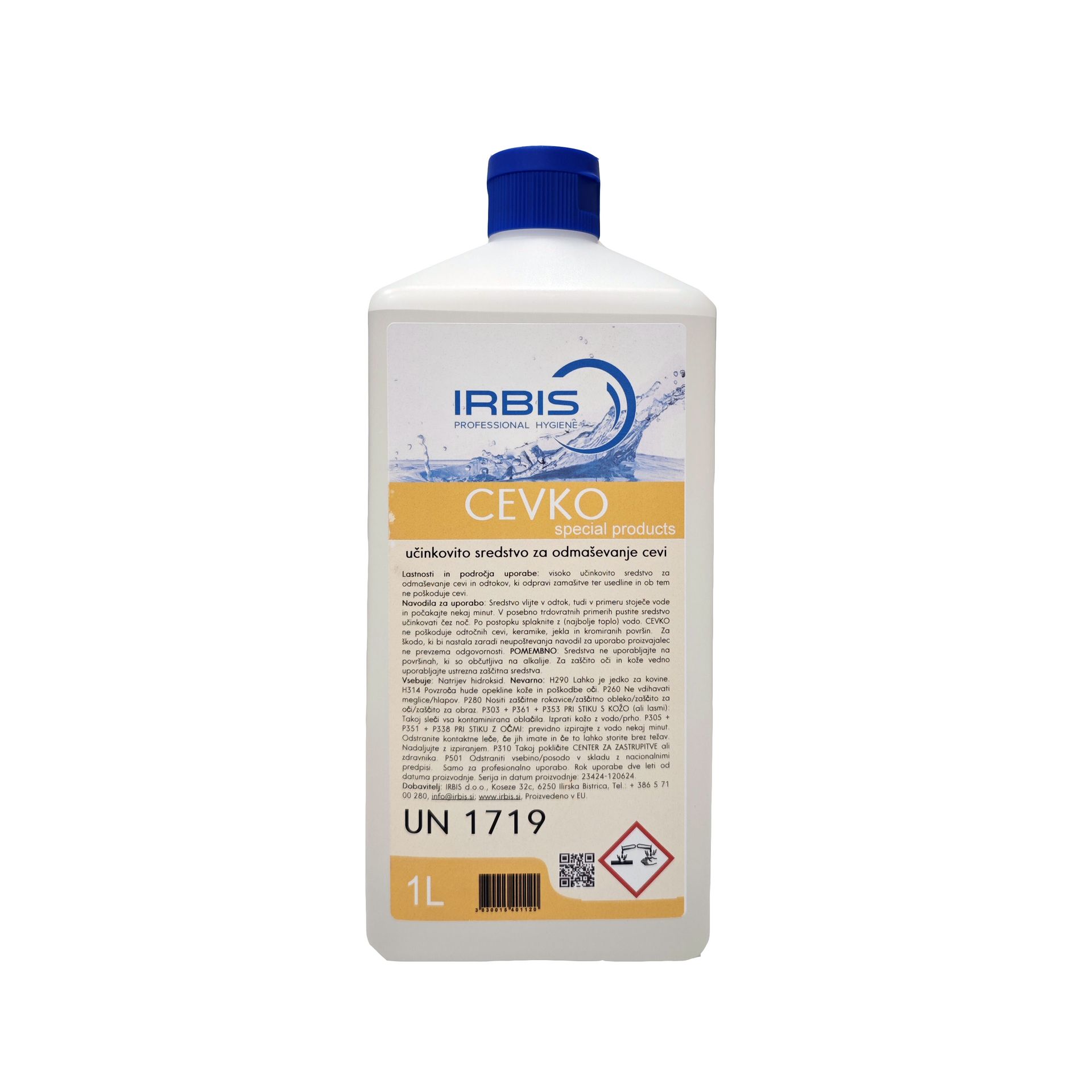 CEVKO – Sredstvo za otpušavanje odvoda 1L - Irbis