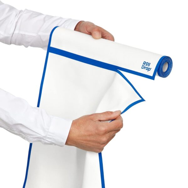 RollDrap 10 krpa u rolni belo/plava 40×64, Pamuk - RollDrap