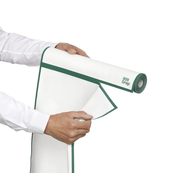 RollDrap 10 krpa u rolni belo/zelena 40×64, Pamuk - RollDrap