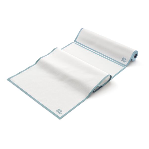 RollDrap 8 krpa u rolni za čaše belo/svetlo plava 40×80, Pamuk - RollDrap