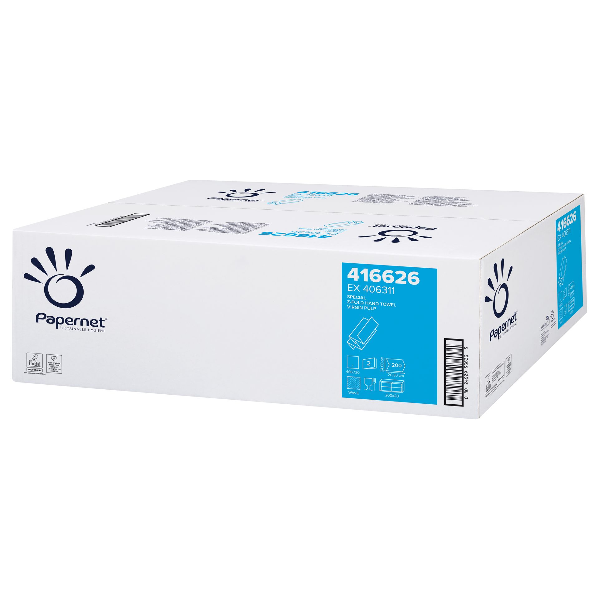 PAPERNET, 2 sl, 20×200 listova, Z-fold - PAPERNET