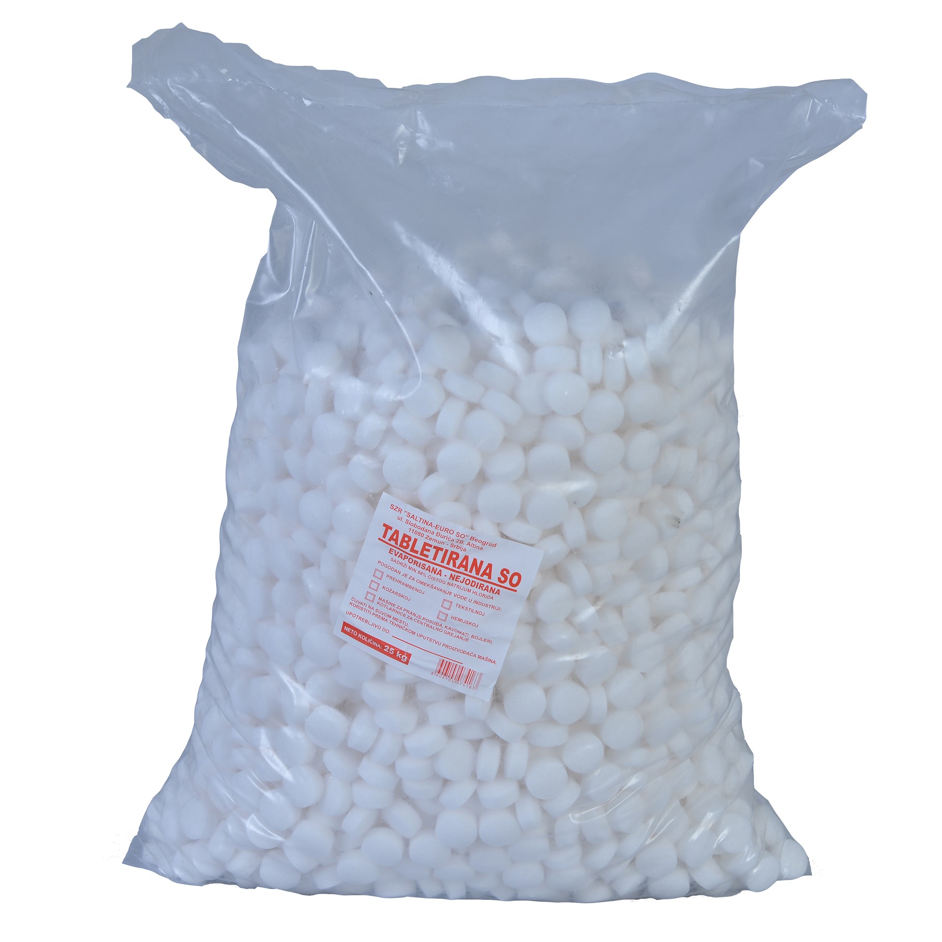 Tabletirana so 25 kg - BEO