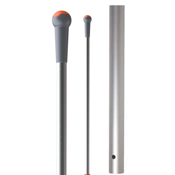 Aluminijumska drška sa ergonomskim rukohvatom 145cm, narandžasta - TWT