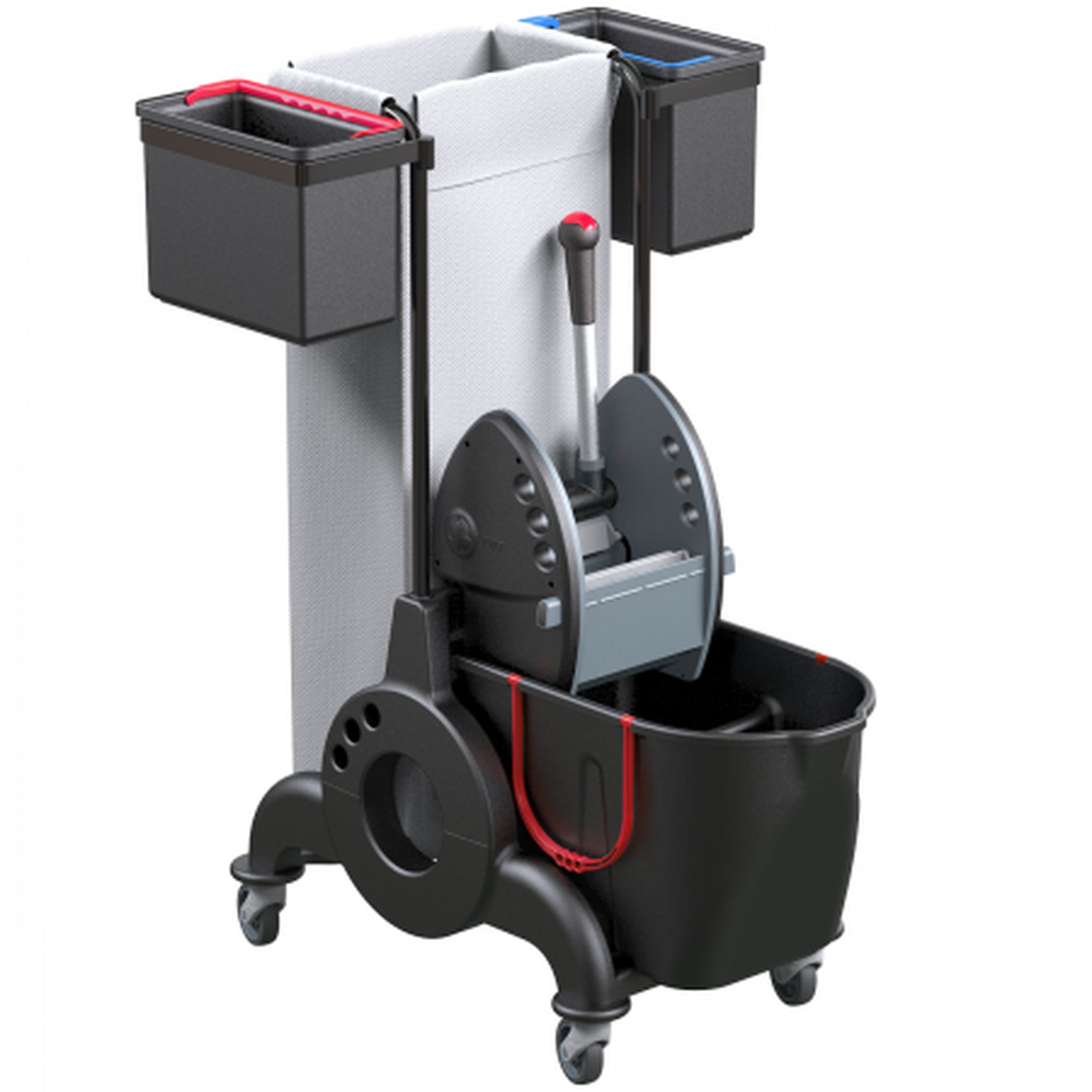 GIOTTO R TOP BIN 4 profesionalna kolica za čišćenje 15+10l sa presom - TWT