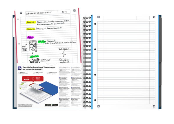 Sveska Oxford Office Essentials Europeanbook A4+ linije, 4 Subject - Image 2