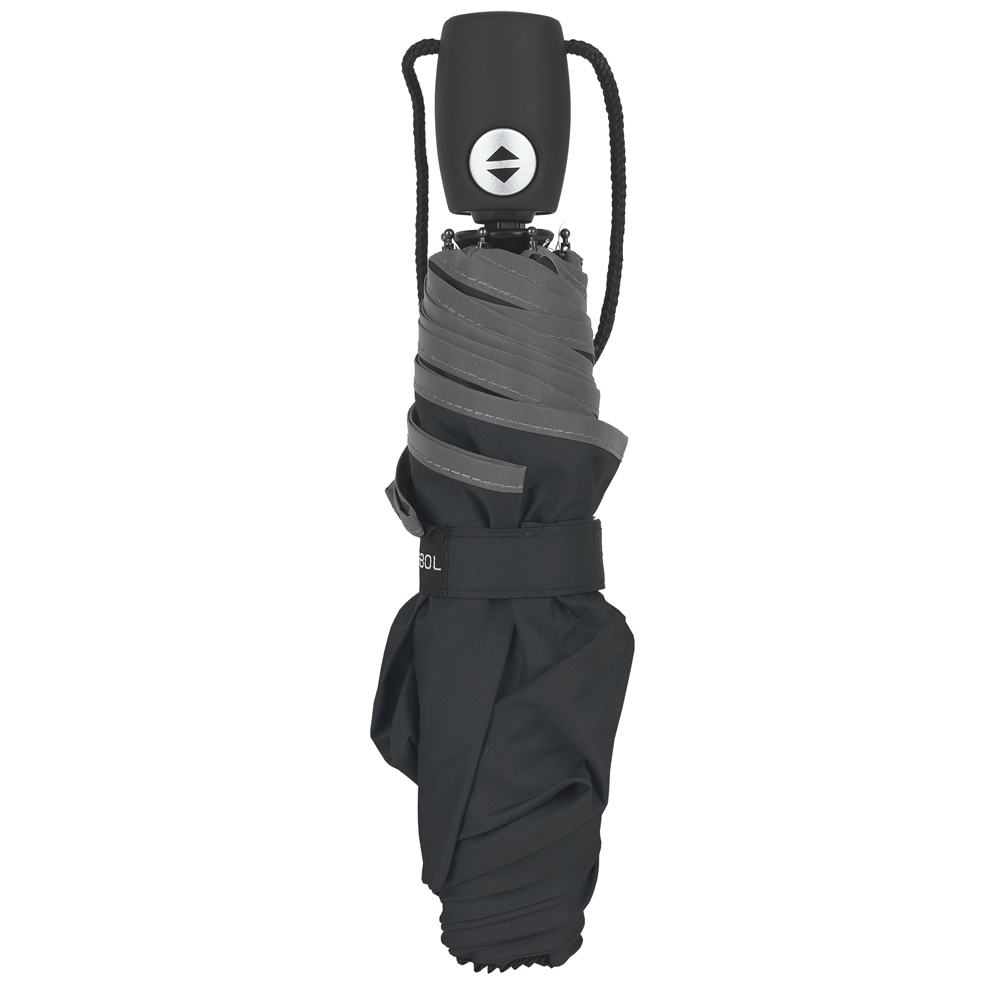 Kišobran unisex sklopivi 53 cm/7 rebara crna Gabol - Image 3
