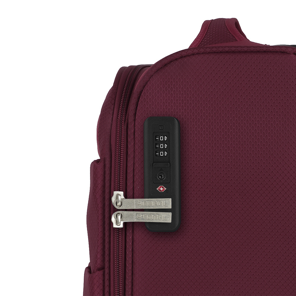 Kofer mali (kabinski) 38x55x20 cm polyester 31l-2 kg Cloud burgundy bordo Gabol - Image 6