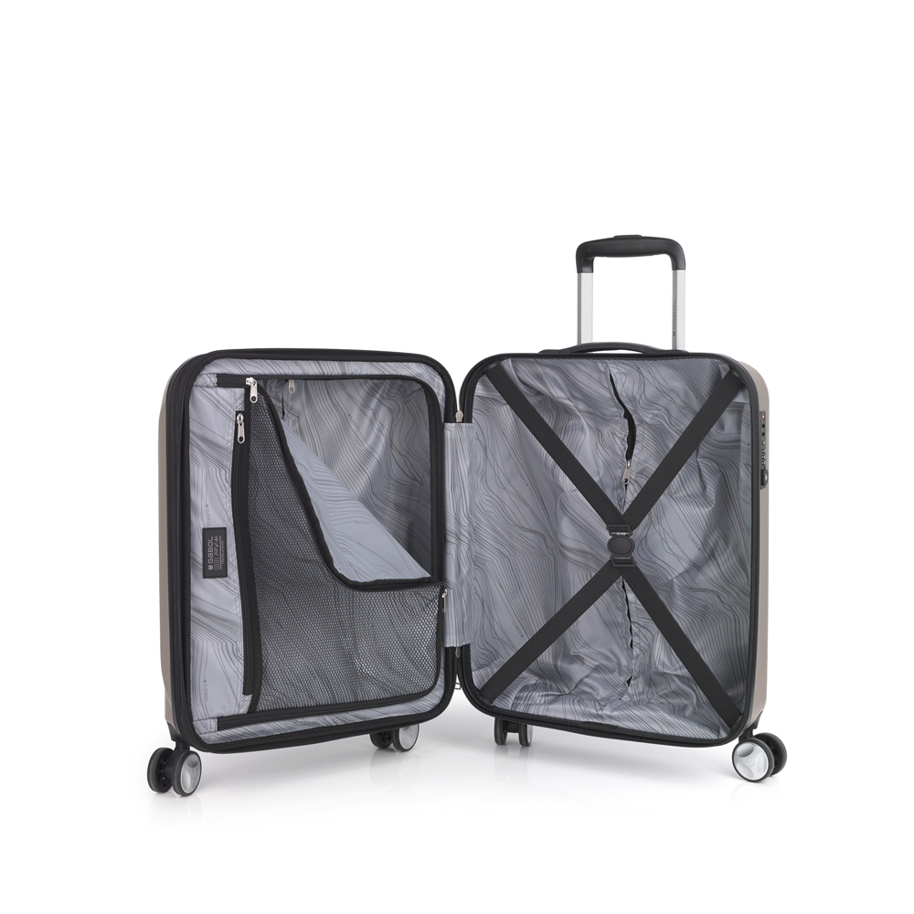 Kofer mali (kabinski) PROŠIRIVI 40x55x22/25cm Ocean 41,7/47,4 l-2,9 kg krem Gabol - Image 4