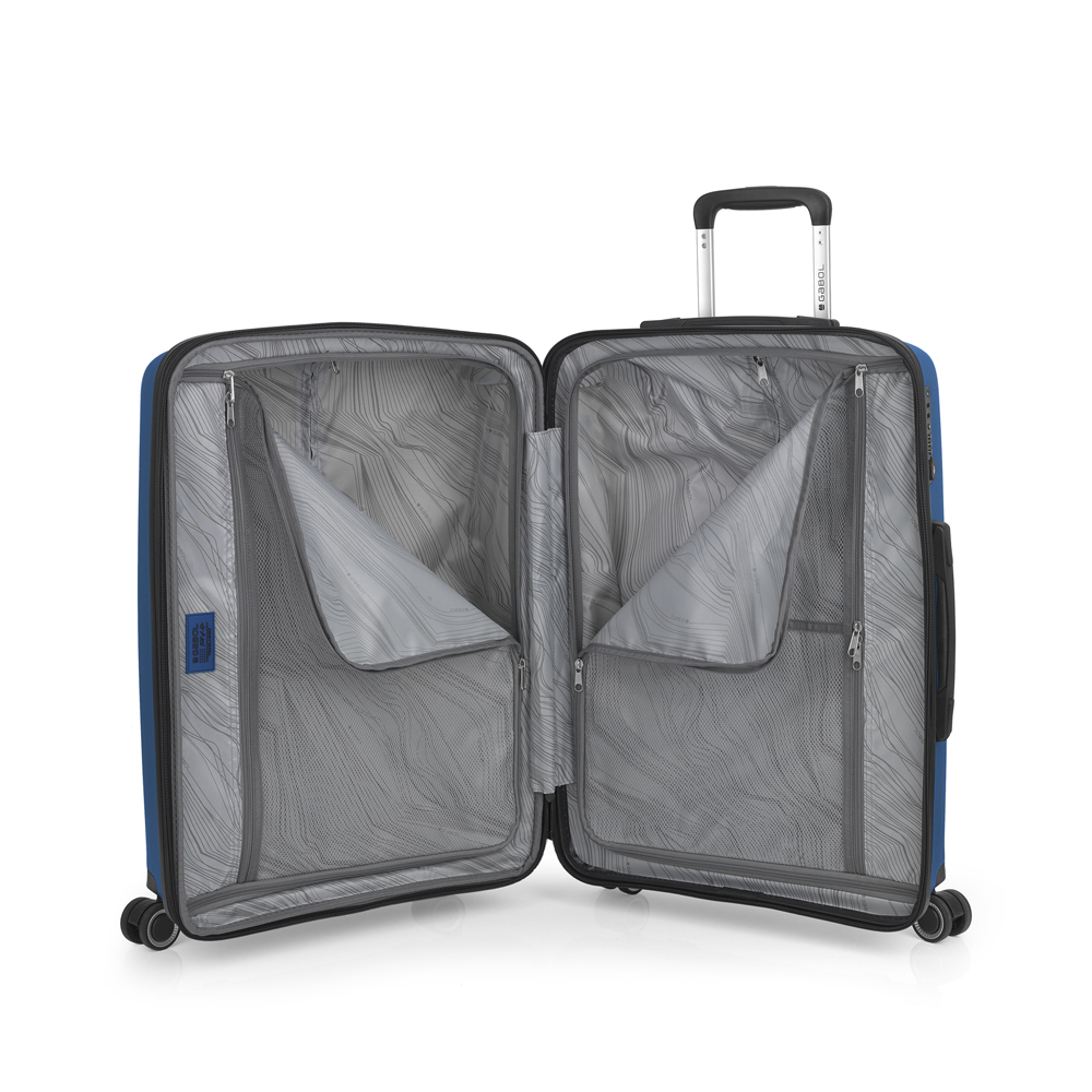 Kofer srednji PROŠIRIVI 38x55x23/26 cm Polypropilen 44x65x28/31 cm 71,4/79 l-3,7 kg Shinyuu plava Gabol - Image 4