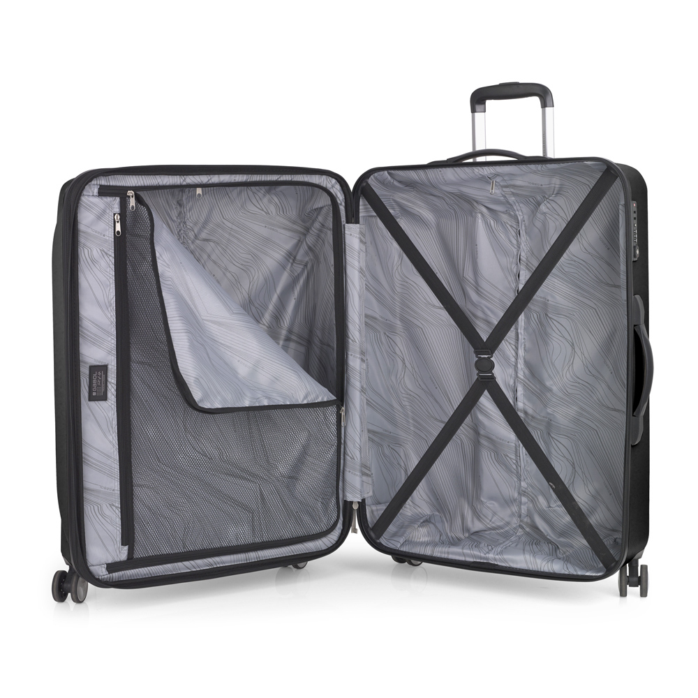 Kofer veliki PROŠIRIVI 54x76,5x32/35cm Ocean 112,6/123,1 l-4,4 kg crna Gabol - Image 4