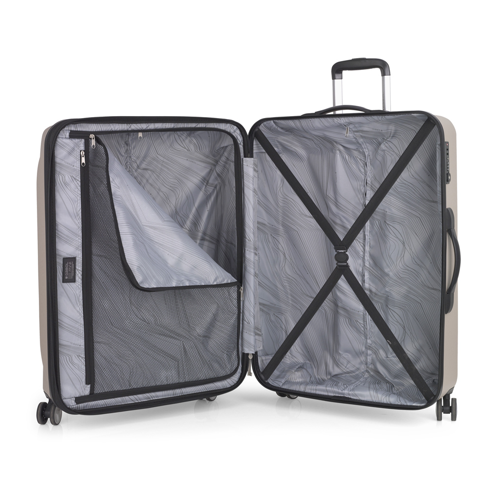 Kofer veliki PROŠIRIVI 54x76,5x32/35cm Ocean 112,6/123,1 l-4,4 kg krem Gabol - Image 4