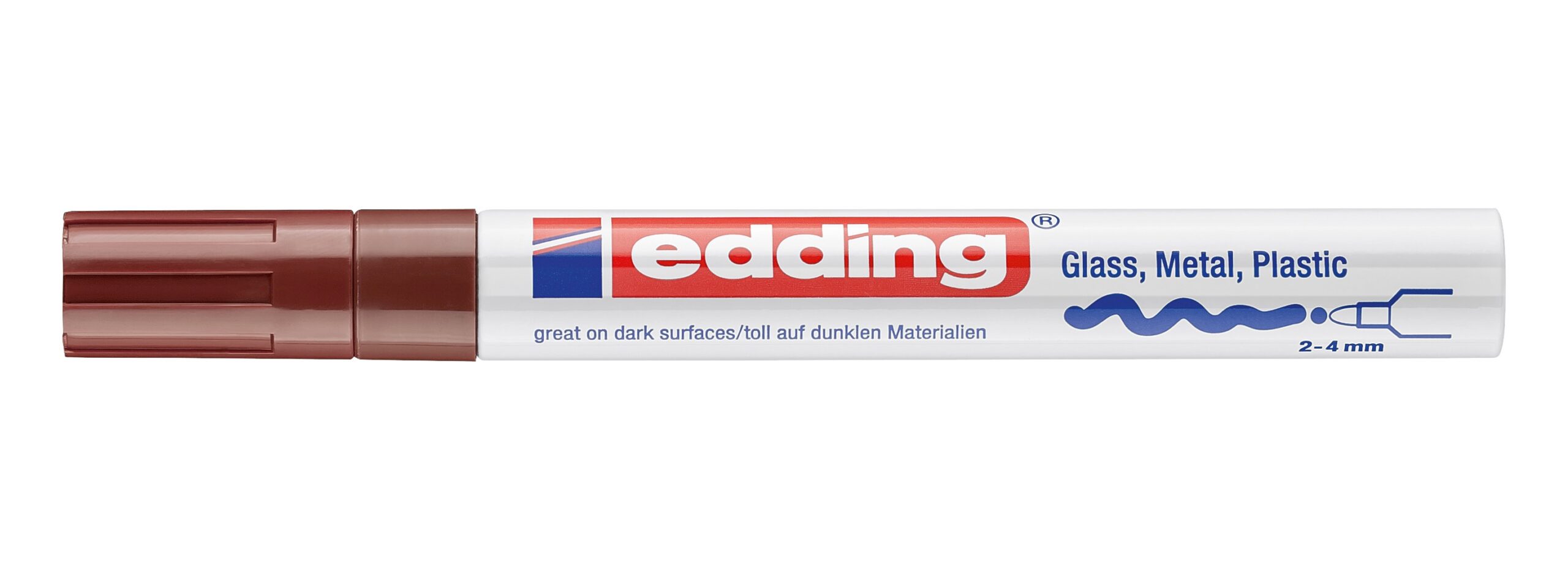 Paint marker E-750 2-4mm braon Edding - Image 2