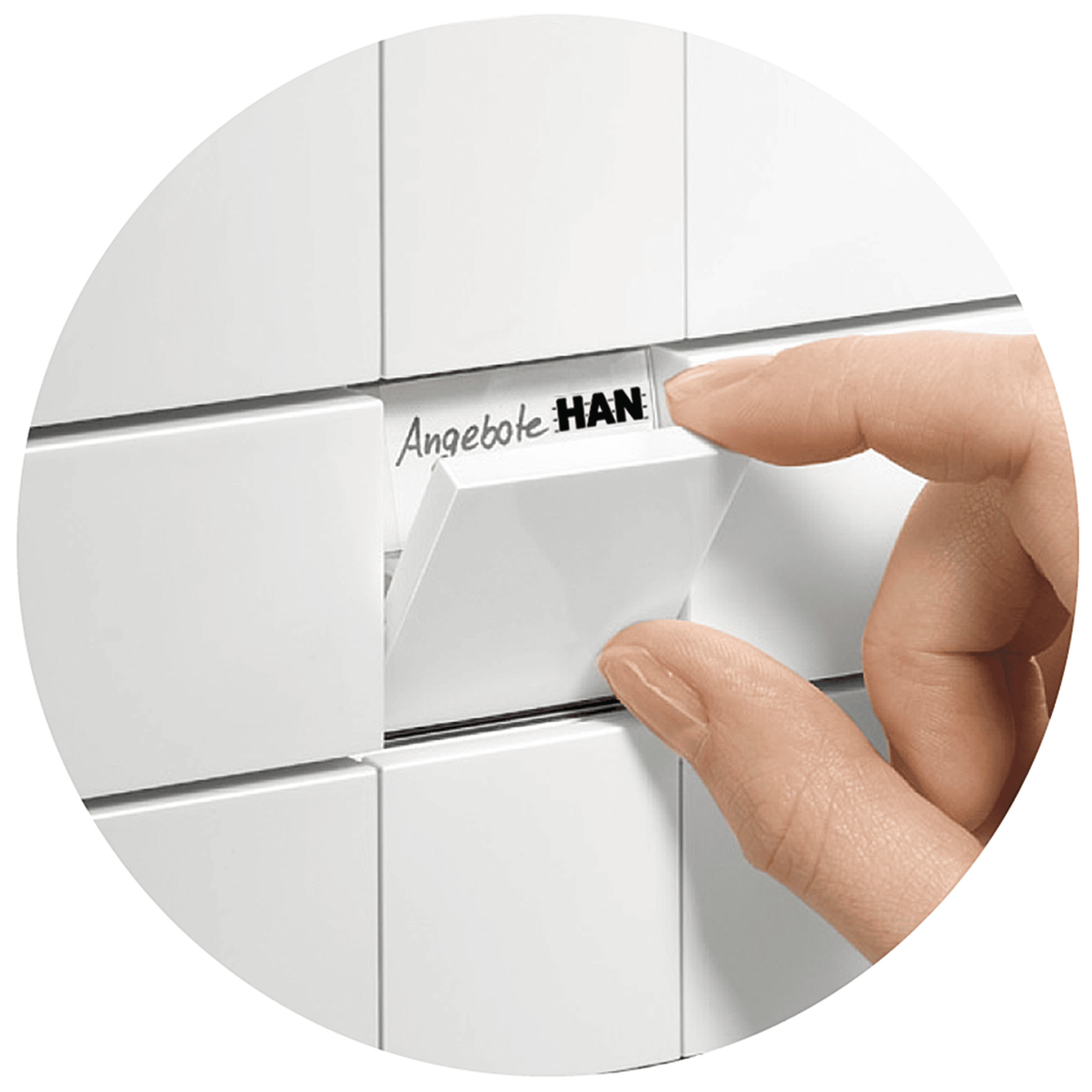 Police za dok. sa fiokama I Box, 5 fioka bela Han - Image 2