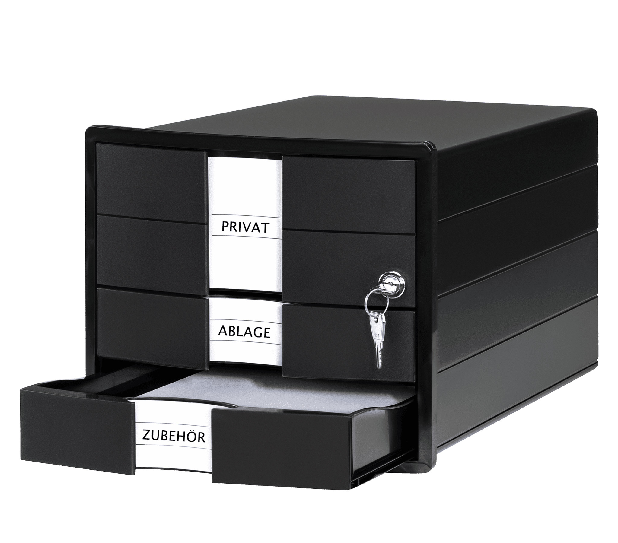 Police za dokumentaciju sa zaključavanjem IMPULS, 3 fioke crna Han - Image 6