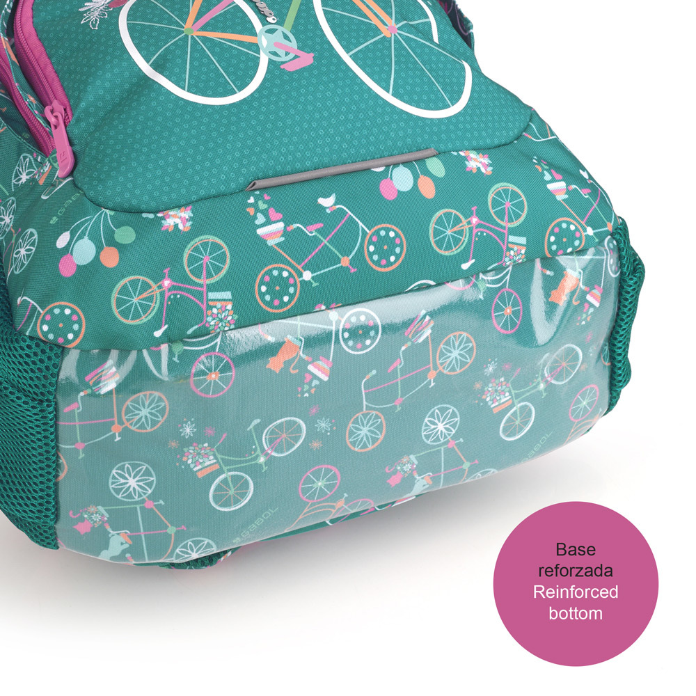 Ranac školski ergonomski 32x44x18 cm 21l-0,56 kg Fiori zelena Gabol - Image 5