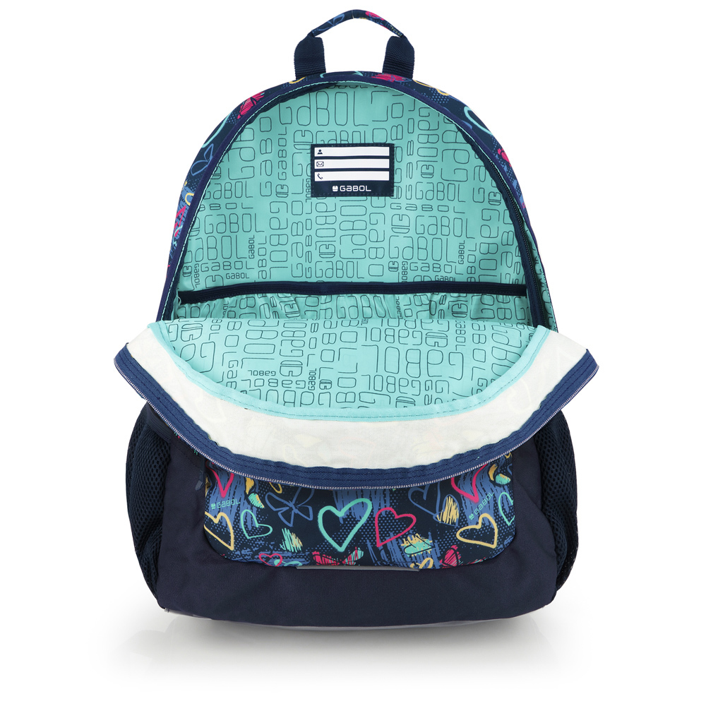 Ranac školski ergonomski 32x44x18 cm 21l-0,56 kg Tizas tamno plava Gabol - Image 4