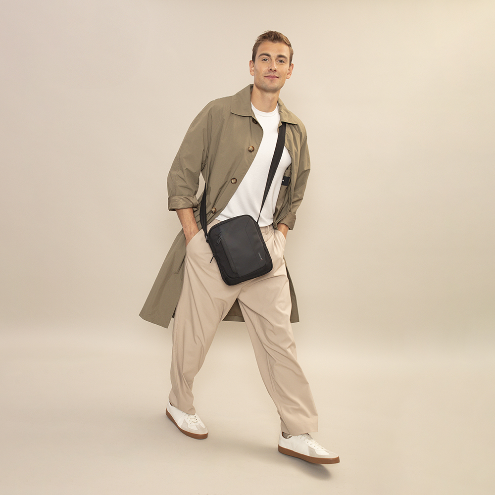 Torba na rame muška 20x25x8 cm Aston crna Gabol - Image 8