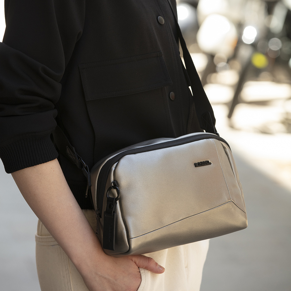 Torba na rame ženska 24x15x9 cm Megan šampanj Gabol - Image 8