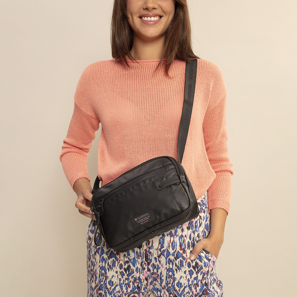 Torba na rame ženska 24x16x8 cm Sharon crna Gabol - Image 7