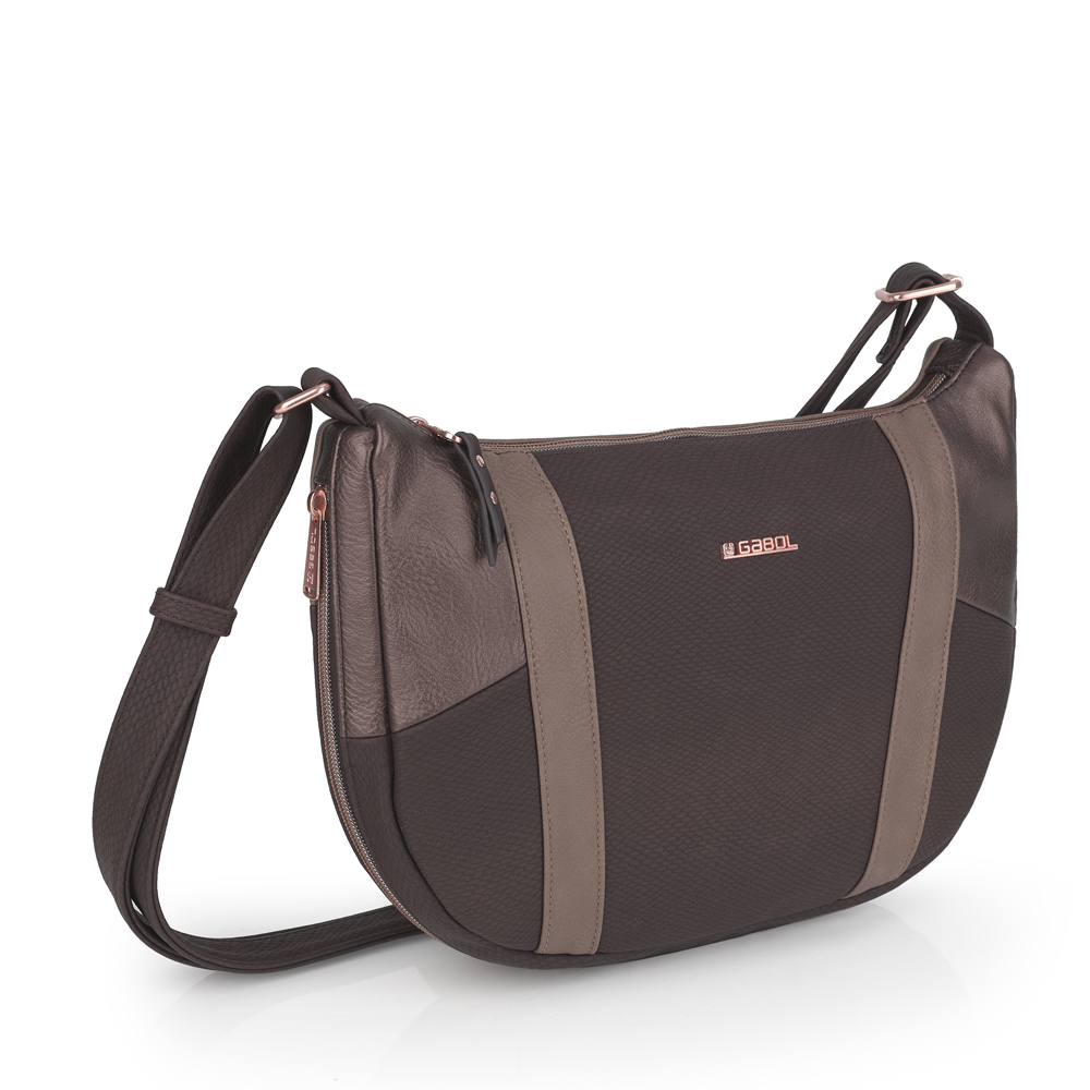 Torba na rame ženska 31x22x7 cm Thelma braon Gabol - Image 6