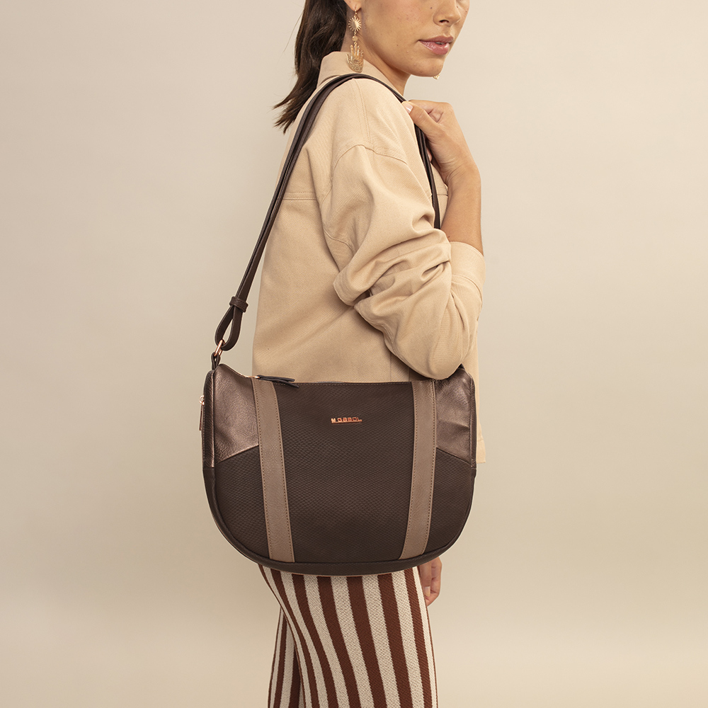 Torba na rame ženska 31x22x7 cm Thelma braon Gabol - Image 9