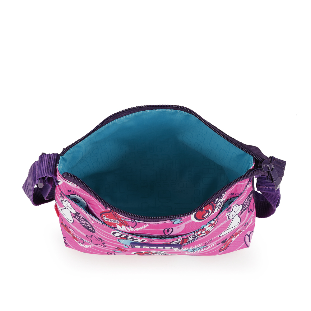 Torbica na rame 22x18x7 cm 0,6l-0,05 kg Sticker roze Gabol - Image 4