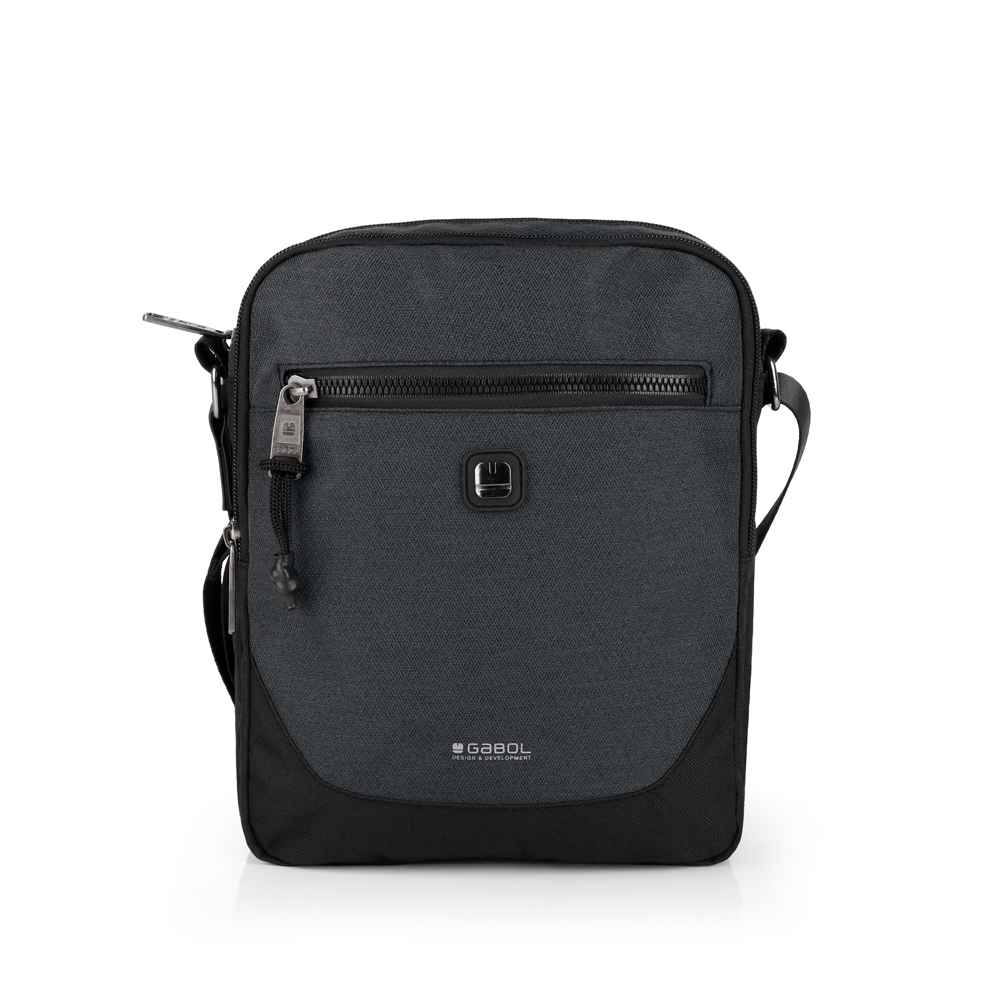 Torbica na rame muška 20x25x8 cm Milo siva Gabol - Image 2