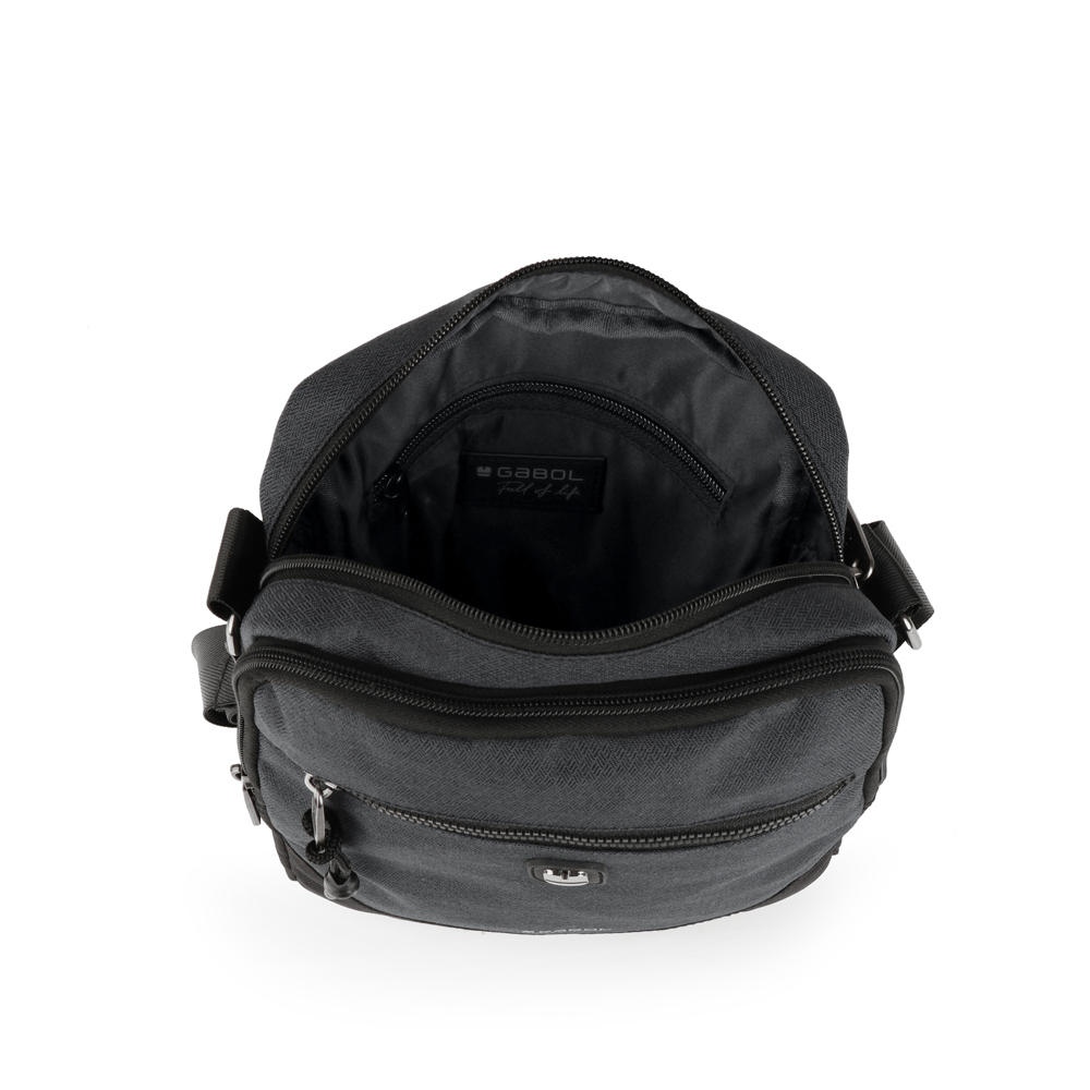 Torbica na rame muška 20x25x8 cm Milo siva Gabol - Image 5