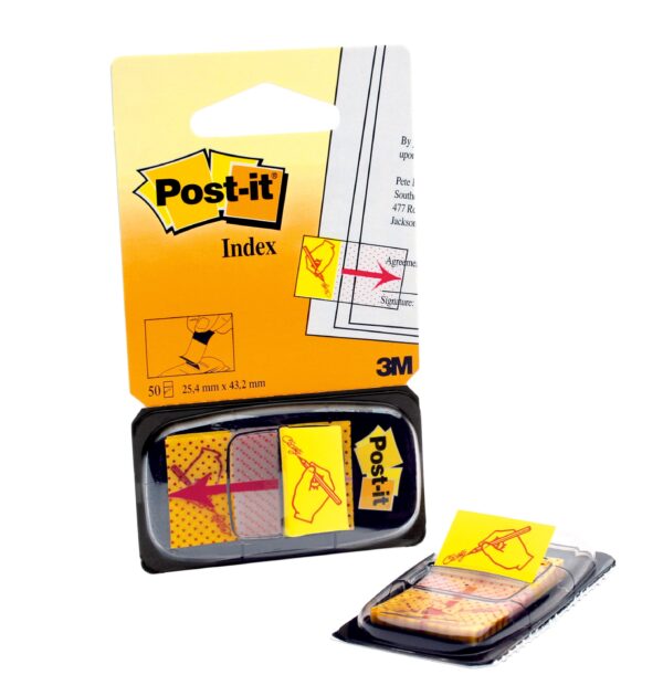Post-it index "Sign Here", 50 listića, 25,4x43,2mm 680-031 3M