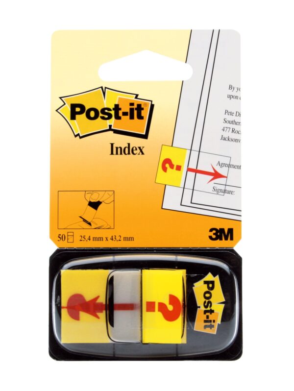 Post-it index "Question Mark", 50 listića, 25,4x43,2mm 680-32R 3M - Image 2