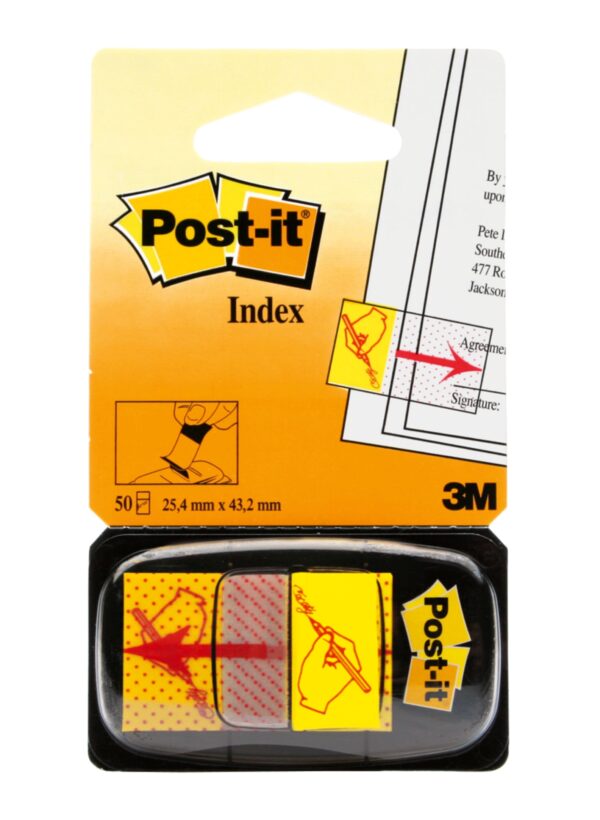 Post-it index "Sign Here", 50 listića, 25,4x43,2mm 680-031 3M - Image 2