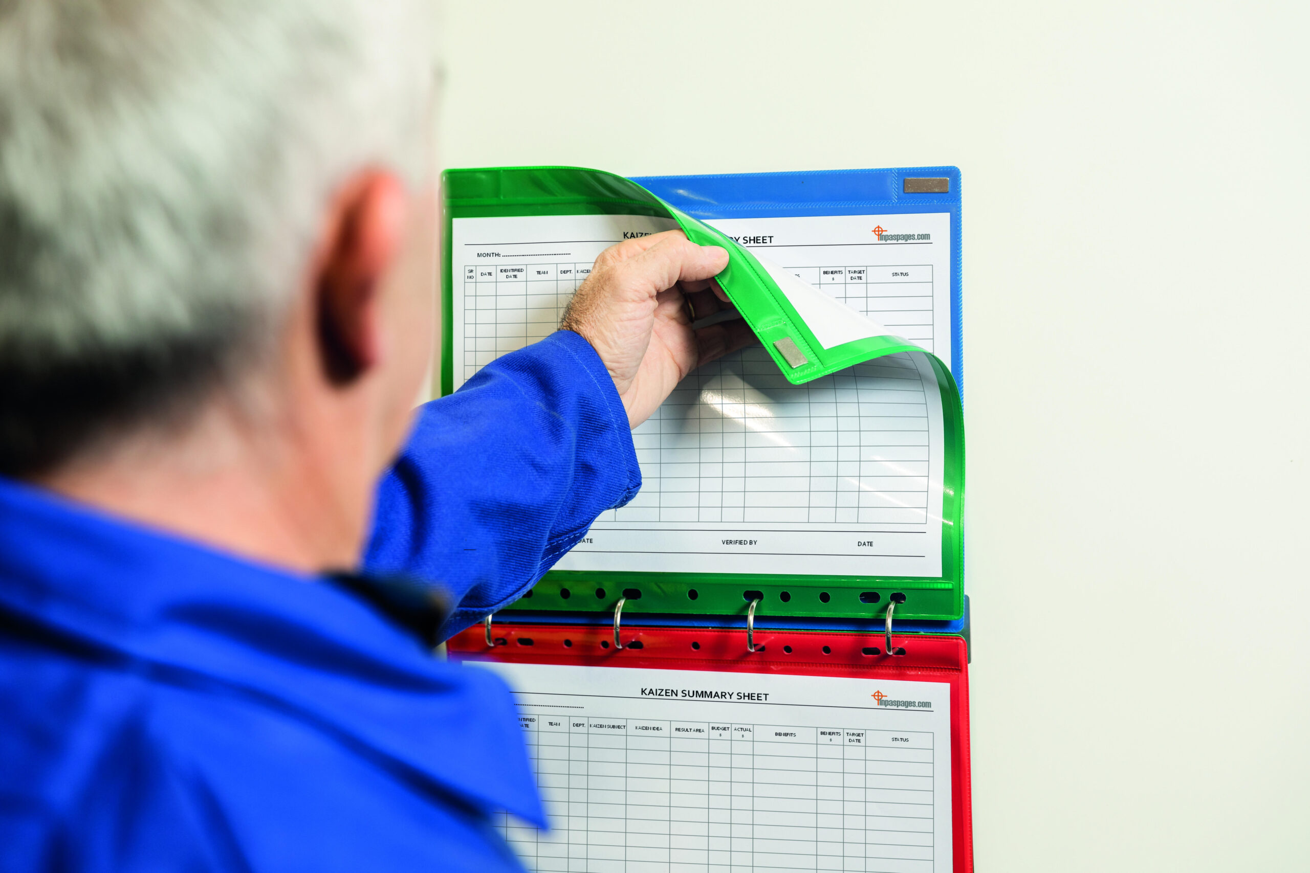 Magnetni dvostrani džep sa perforacijom A4 horizontalni, 1/5 plava Tarifold