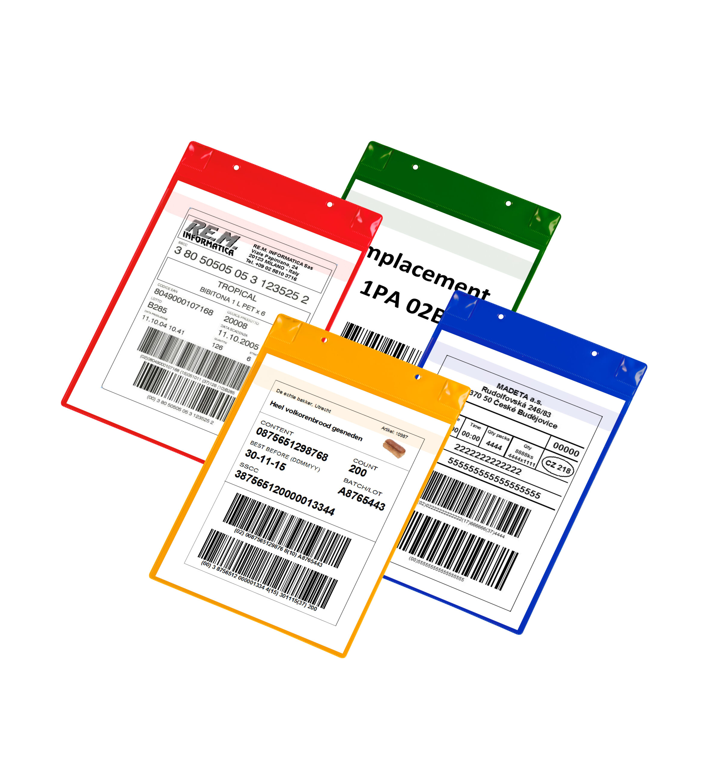 Magnetni džep u boji A4 uspravni, 1/5 zelena Tarifold