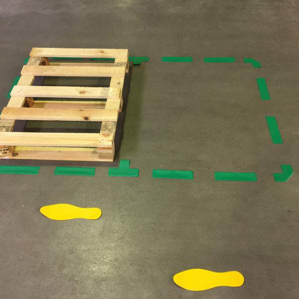 Simboli za podno obeležavanje "pravougaonik" 1/10 bela Tarifold - Image 2